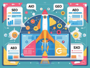 SEO vs AIO vs GEO vs AEO vs SXO