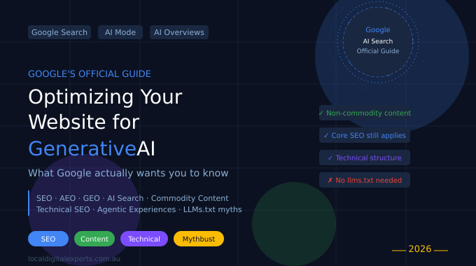 Google's Guide to Optimizing Your Website for Generative AI 2026